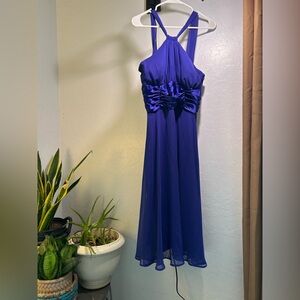 Colby Blue Halter Dress